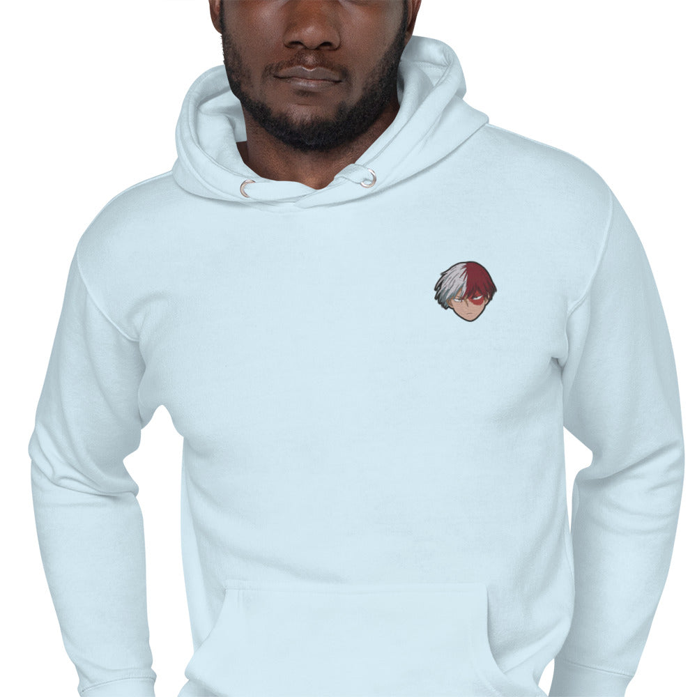 Bestickter Shoto Todoroki Premium-Kapuzenpullover